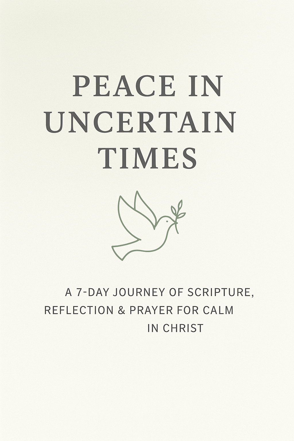 Peace in Uncertain Times Cover